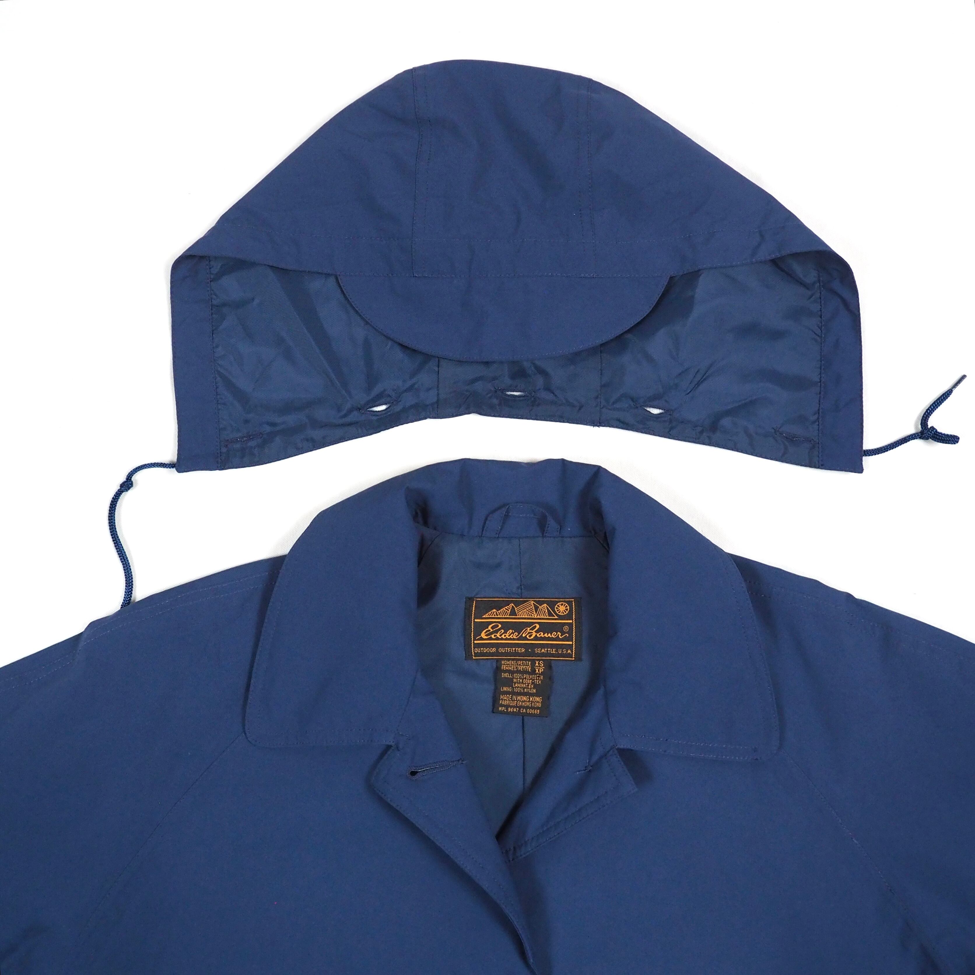 GORE-TEX】Eddie Bauer nylon maxi coat XS /80s エディーバウアー