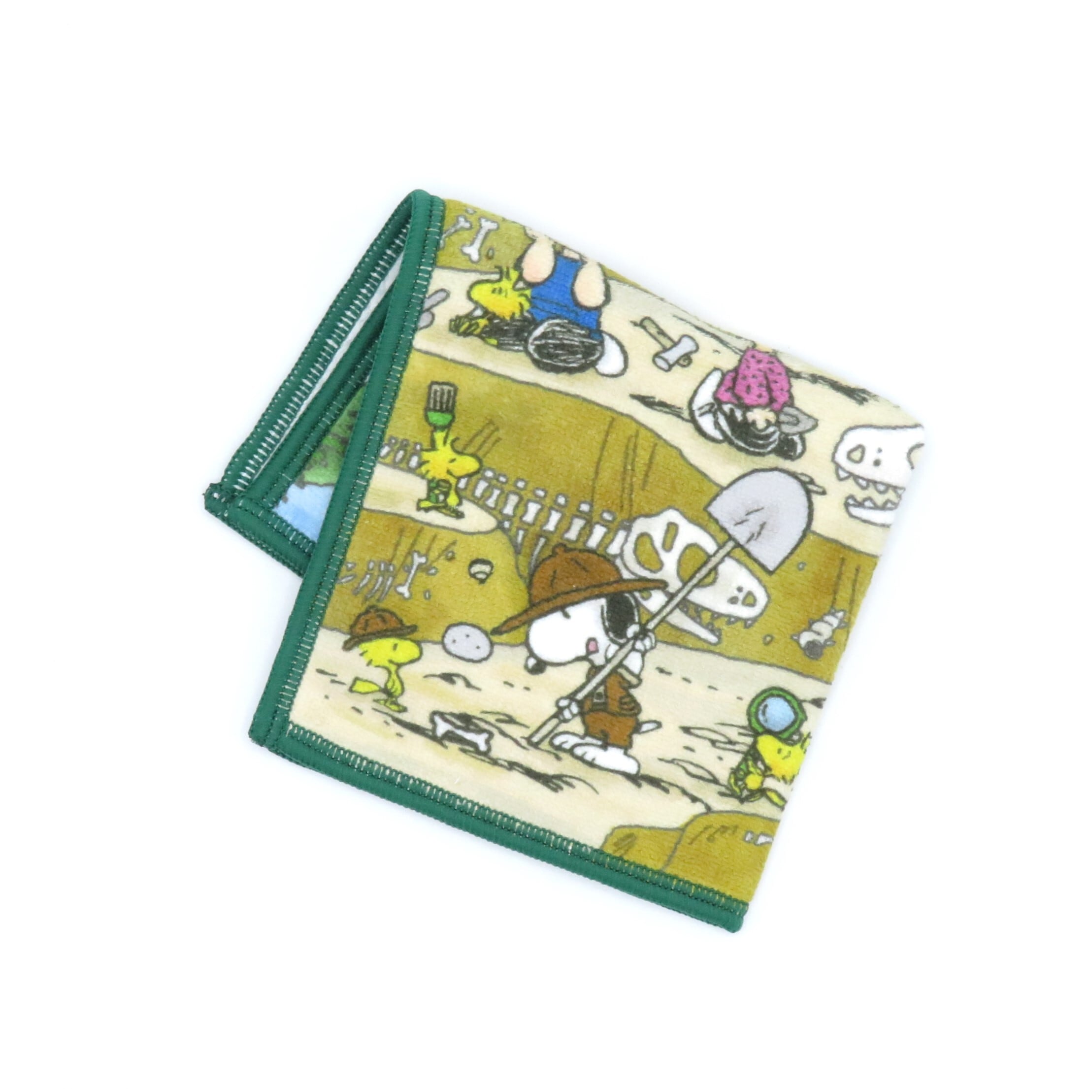 SNOOPY スヌーピー 福井限定 ハンカチ 恐竜 発掘 デザイン｜ご当地 お