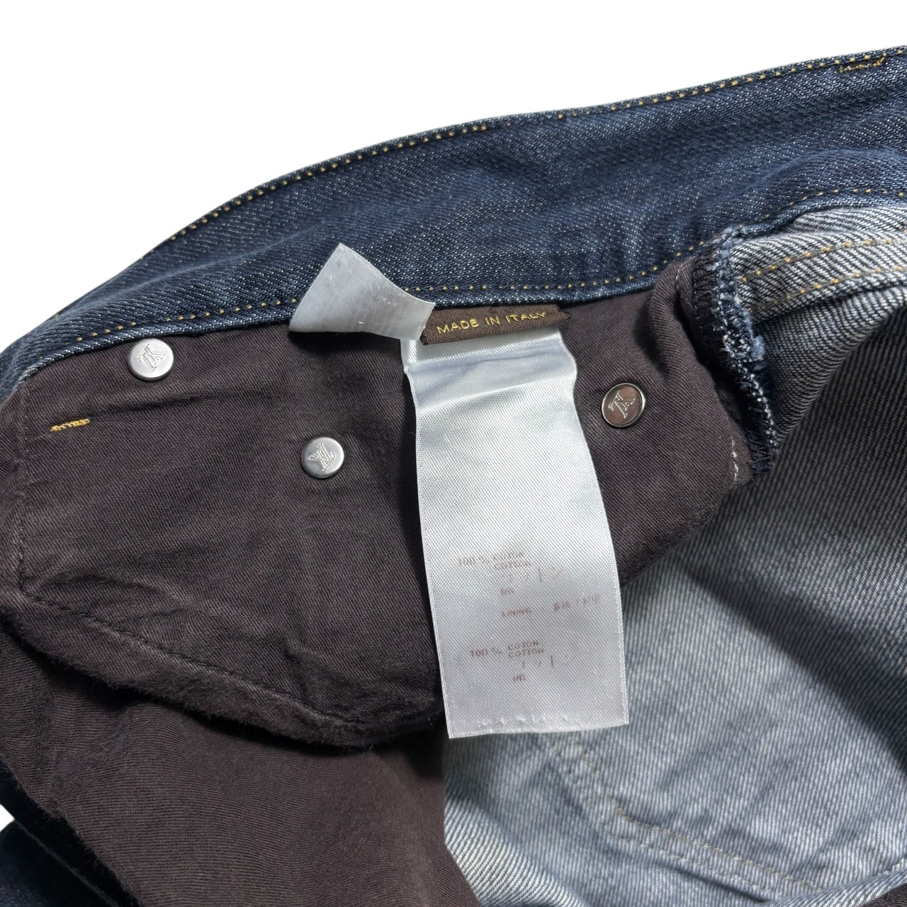 LOUIS VUITTON indigo denim pants