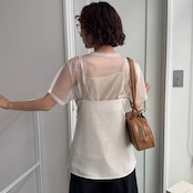 マットサテンミディアムcamisole/アイボリー