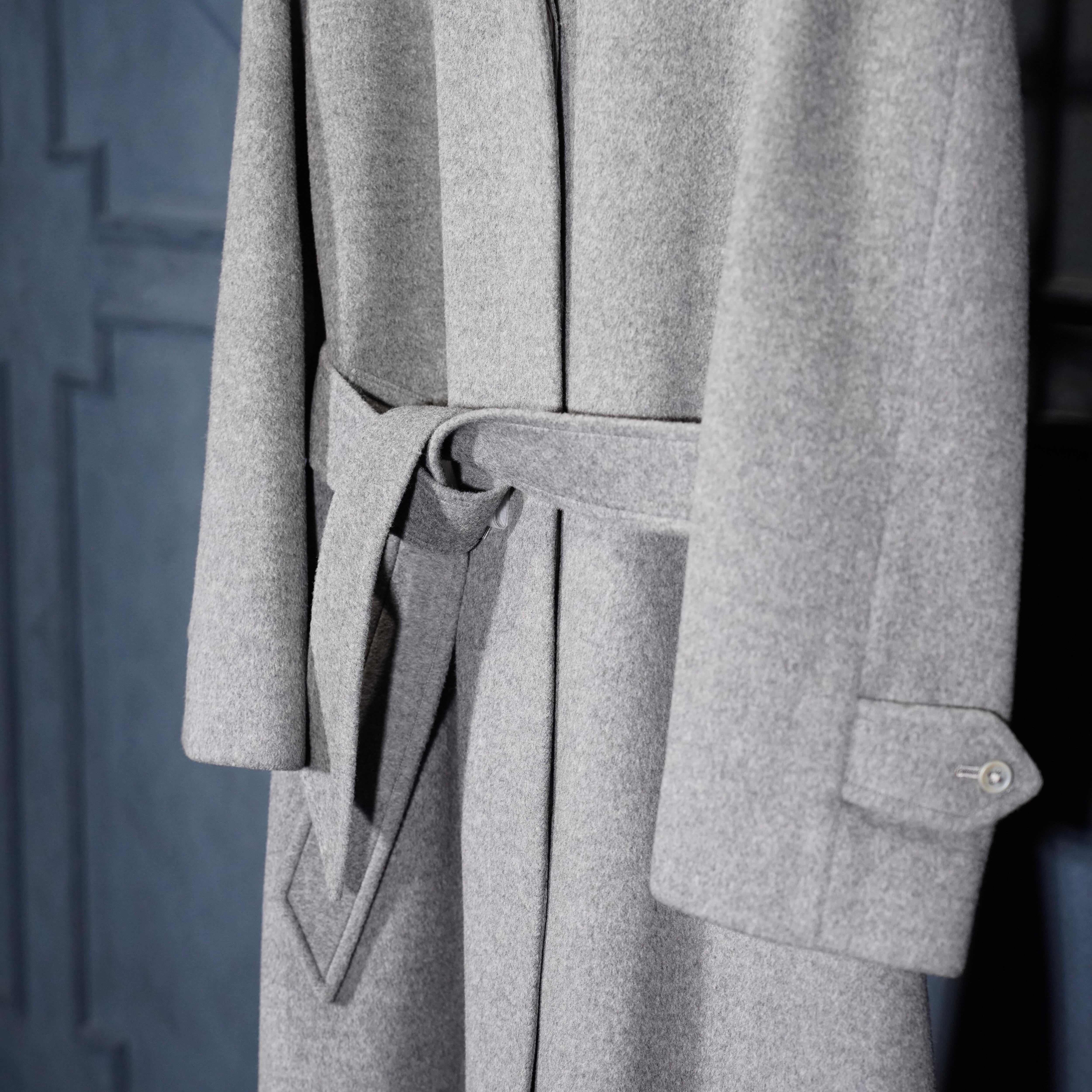 Burberrys CASHMERE BREND WOOL BELTED BALMACAAN COAT/バーバリーズ