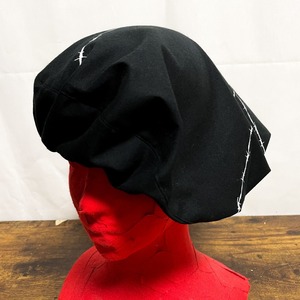 UNFINISHED有刺鉄線ベレー帽アナーキーマーク