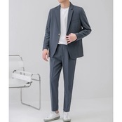シングルブレスト テーパードジャケット＆パンツ セットアップ af0388