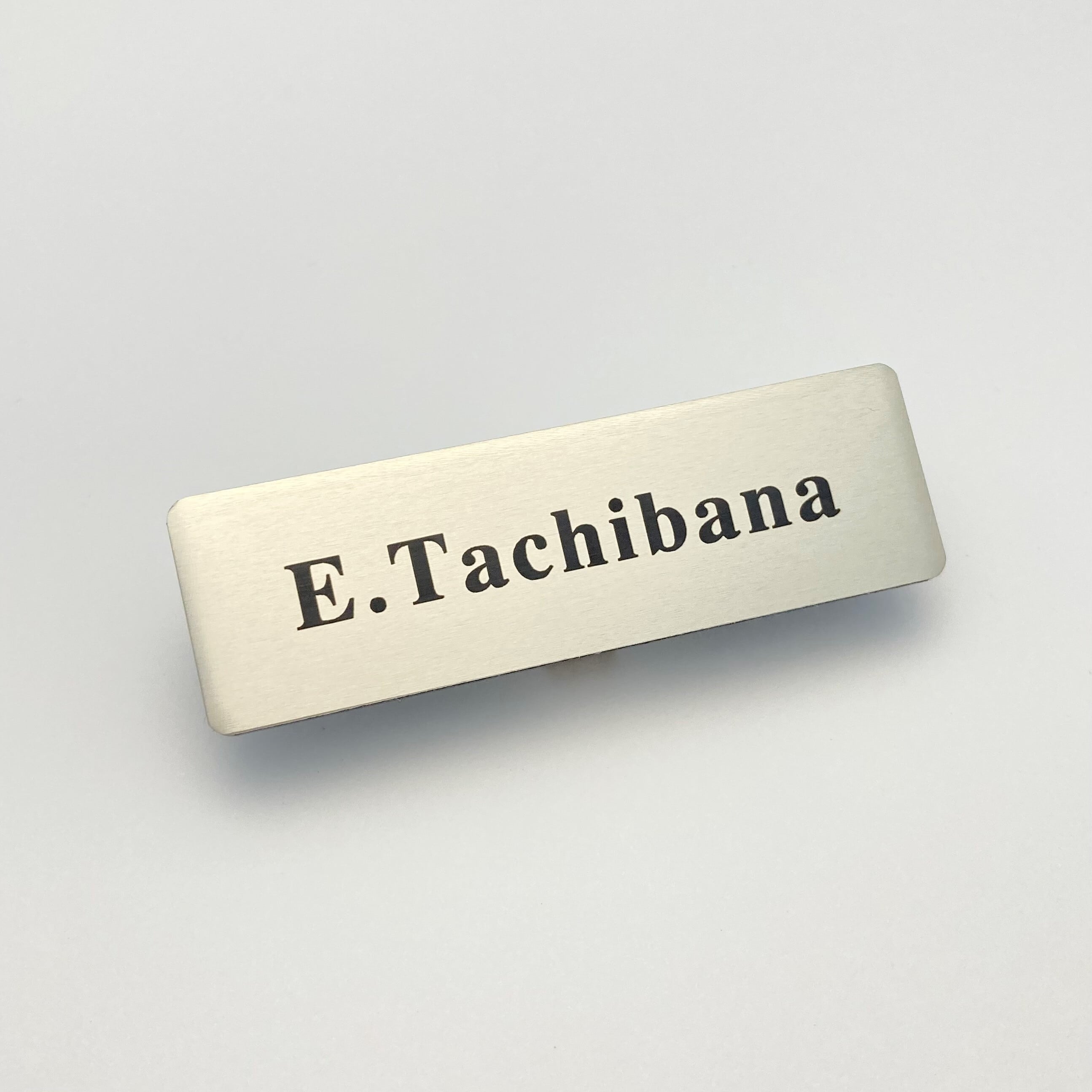 C-2 / ネオアルミ名札 ローマ字 苗字&イニシャル 20x65mm | SURUGA