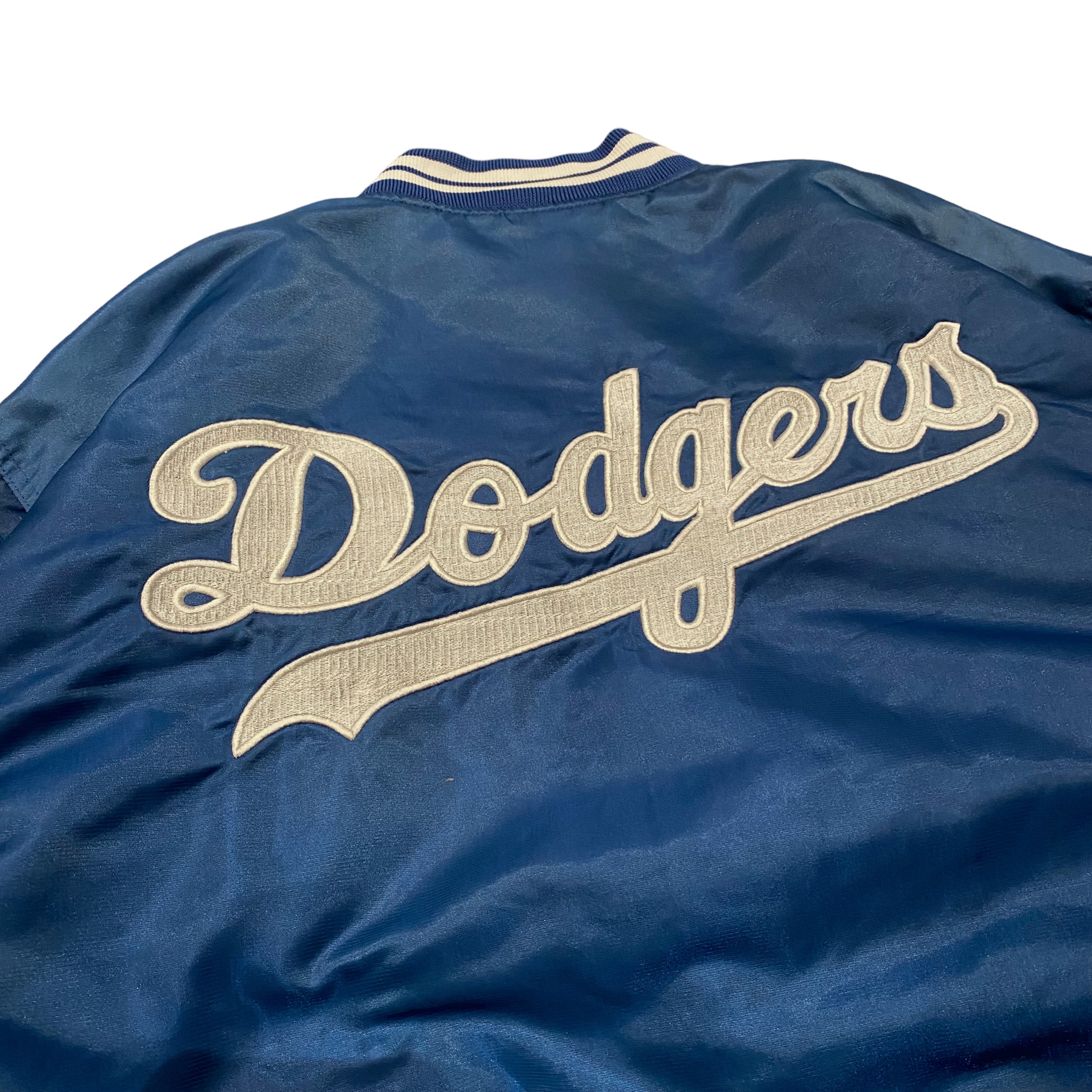 90's Starter MLB LA Dodgers Nylon Stadium Jaket L / スターター メジャーリーグ ロサンゼルスドジャース ナイロン スタジャン スタジアムジャケット 古着 ヴィンテージ