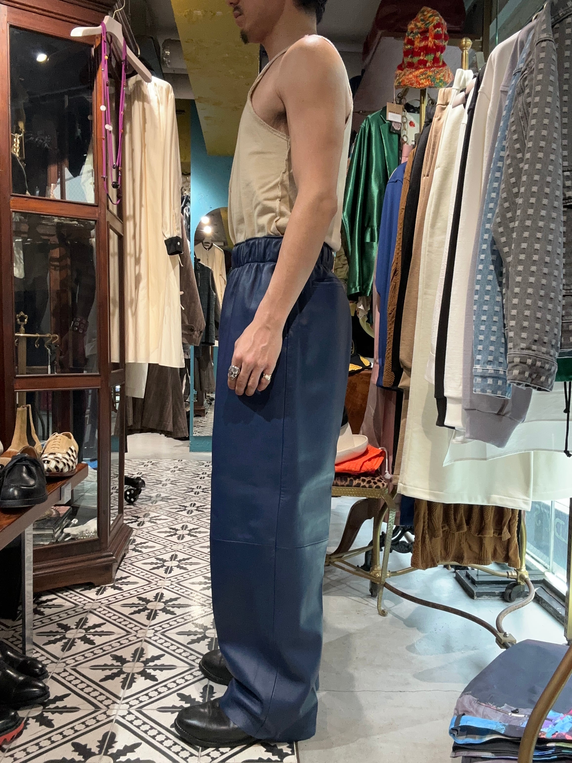 REVERBARATE / REV-24AW-LP01 LEATHER BELTED TROUSERS | ARCD REVERBARATE / REV-24AW-LP01 LEATHER BELTED TROUSERS | ARCD