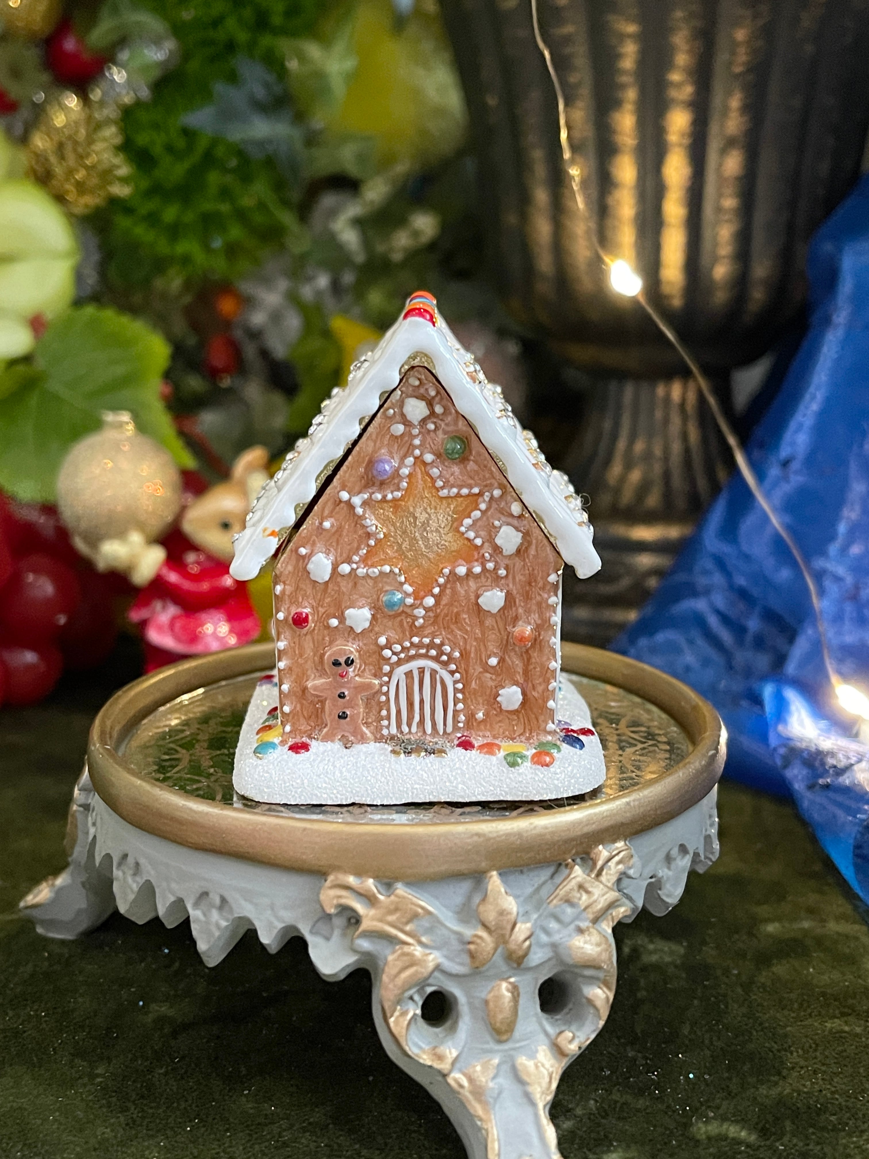 ◇ジンジャーブレッドハウス◇エナメルBOX◇Trinket トリンケット