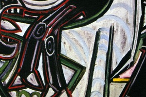 パブロ・ピカソ「闘牛」作品証明書・展示用フック・限定500部エディション付複製画ジークレ