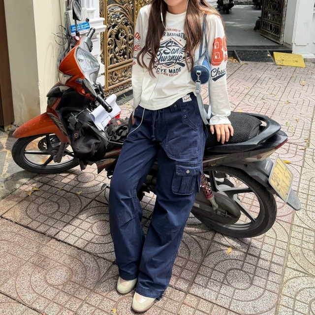 カレッジライクロゴグラフィックロングTシャツ 2col R02720