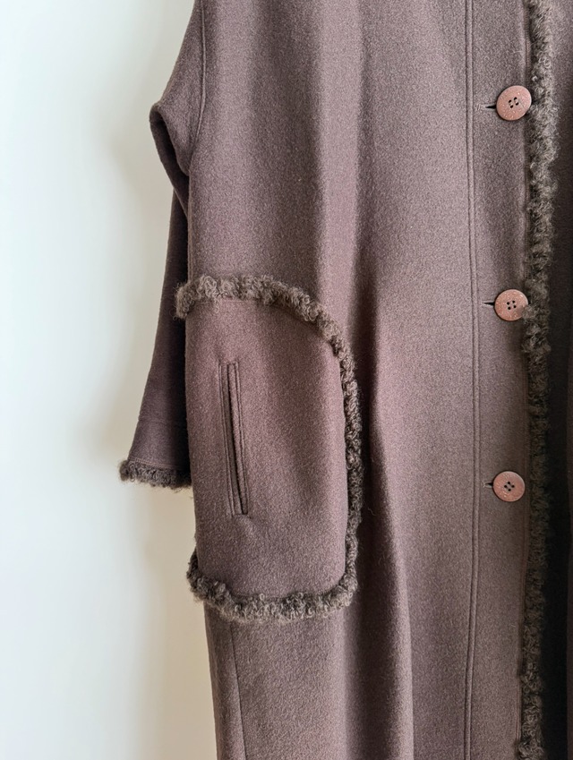 1980-90s GUCCI STITCH HOODED COAT