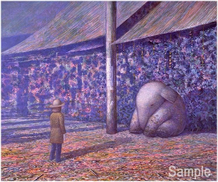 井上直久　めげゾウ発見 絵画 イノウエナオヒサ 井上直久『めげゾウ発見』版画 | ART SPACE