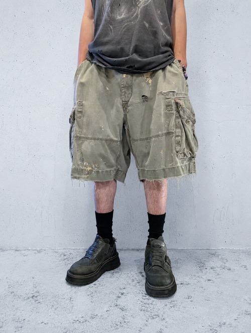 "POLO RALPH LAUREN" damage cargo shorts