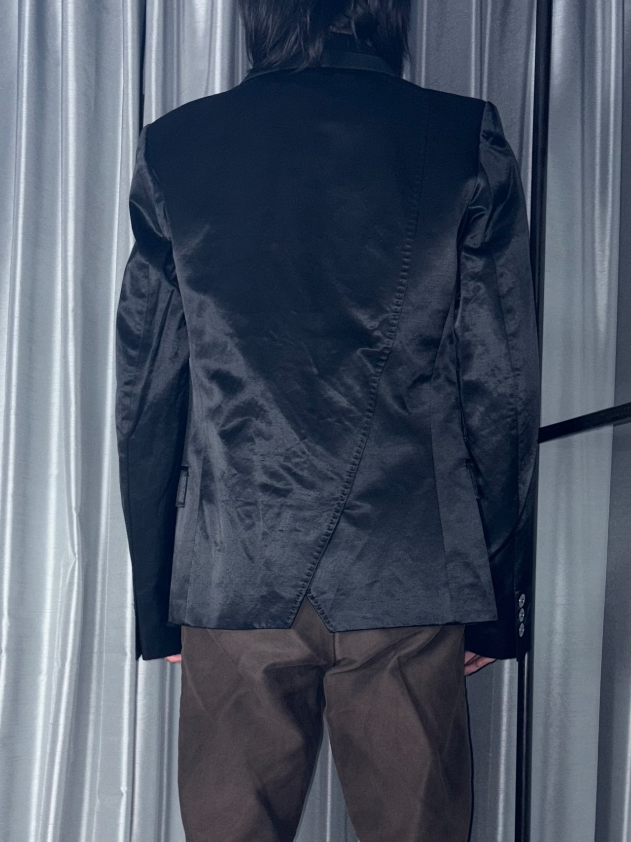 ANDREW MACKENZIE satin tailored jacket