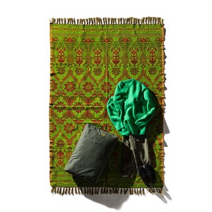 【NEW】PUEBCO  REVERSIBLE JACQUARD RUG / Green