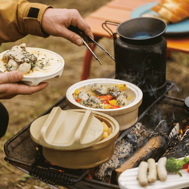 hime ハイム DONABE SKILLET solo 土鍋 スキレット ソロ コンパクト シーズニング不要 陶器