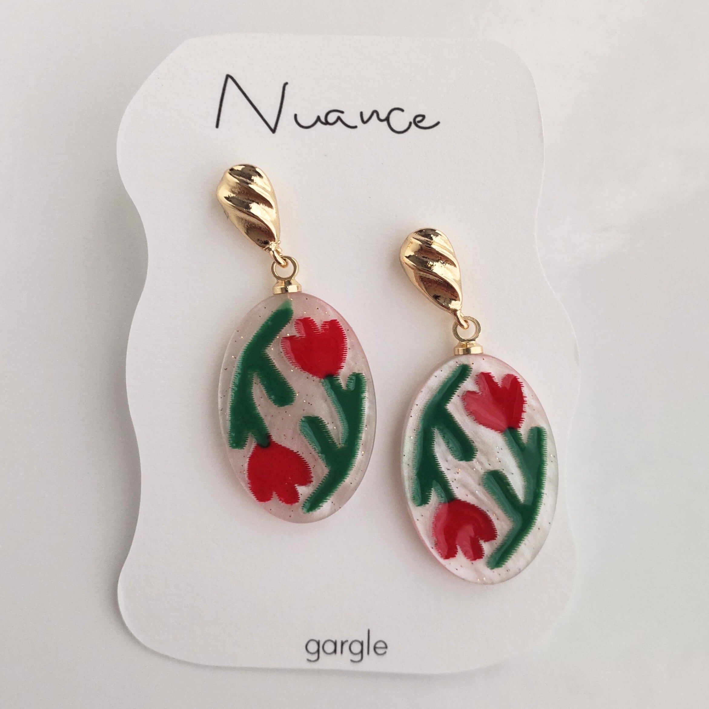 gargle mural tulip ピアス チューリップ レッド ガーグル 送料無料  