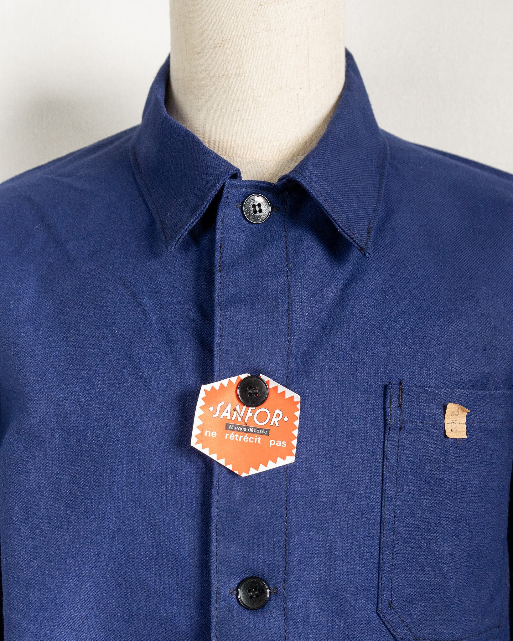 DEADSTOCK】60s Cotton-Twil French Work Jacket ”With Flasher