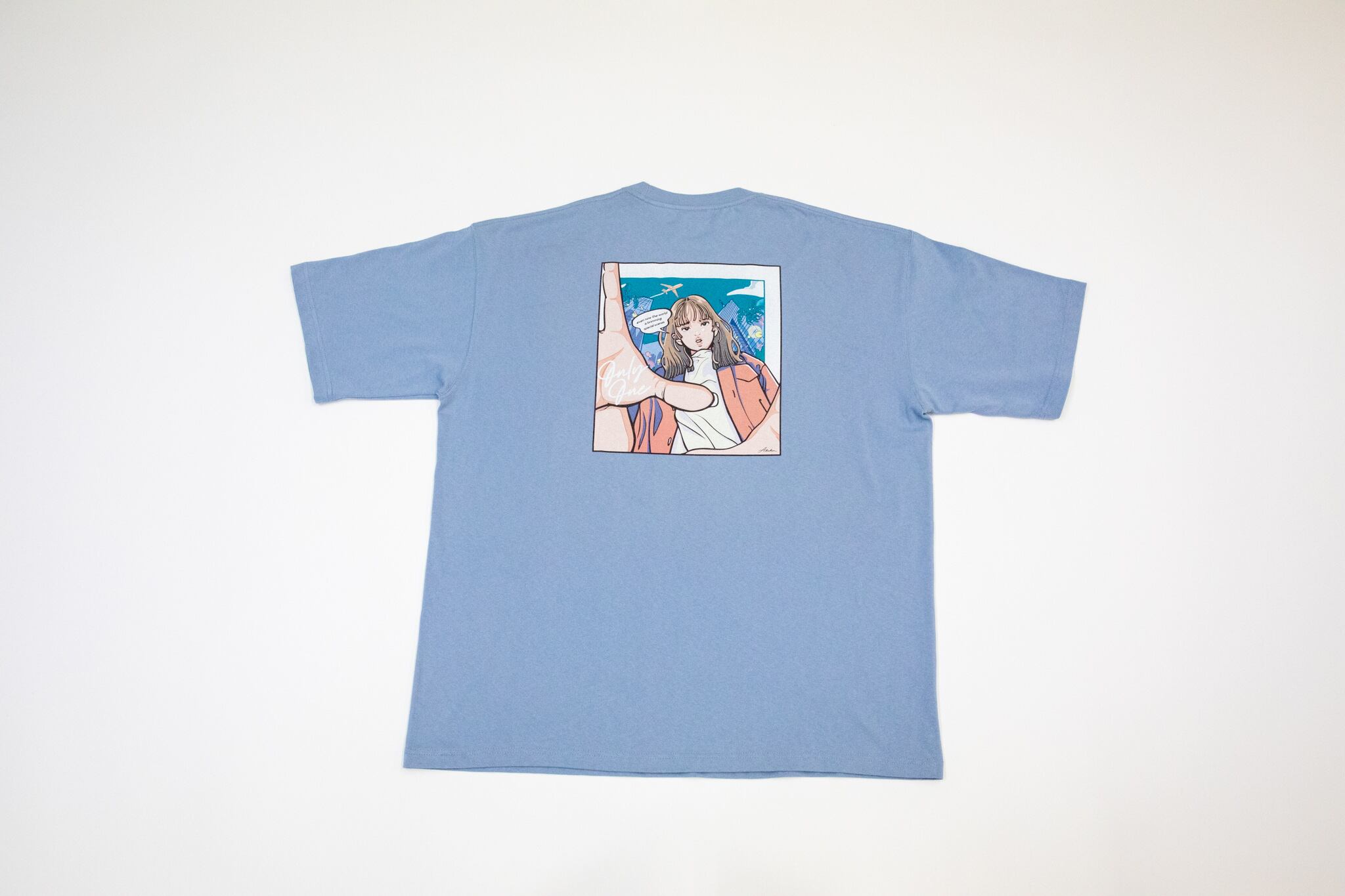 ABEchan／オリジナルTシャツ（ブルー）／Only One