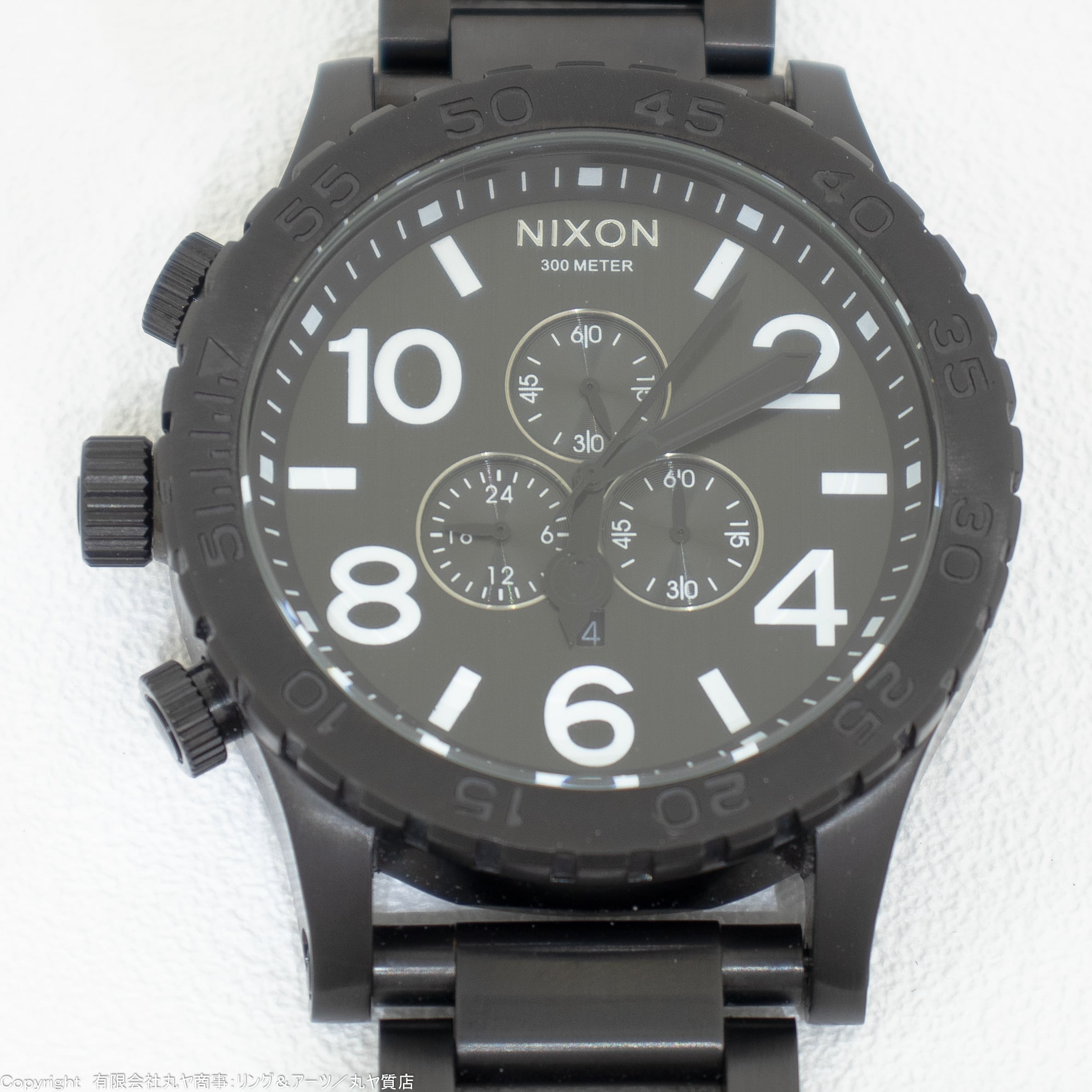 NIXON】ニクソン 51-30 CHRONO BLACK WHITE-