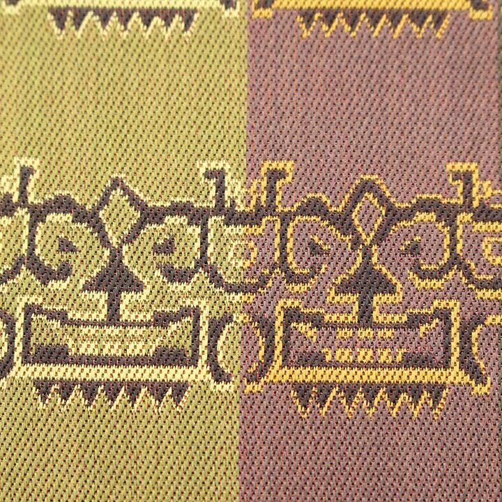 名匠【龍村晋】 名物裂『獅噛文長斑錦』 貴重な【全通柄】 お茶席にも