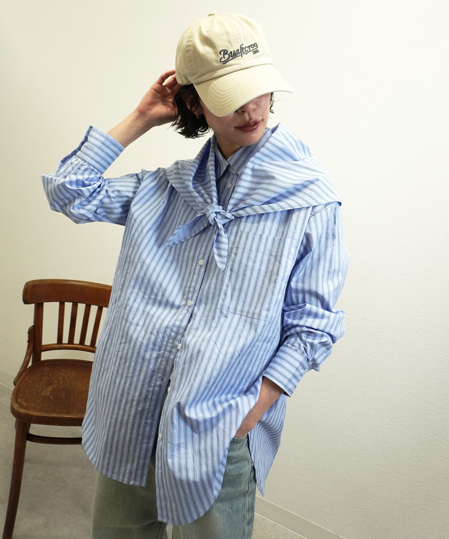 ストライプスカーフ付SH 5673144(0323)