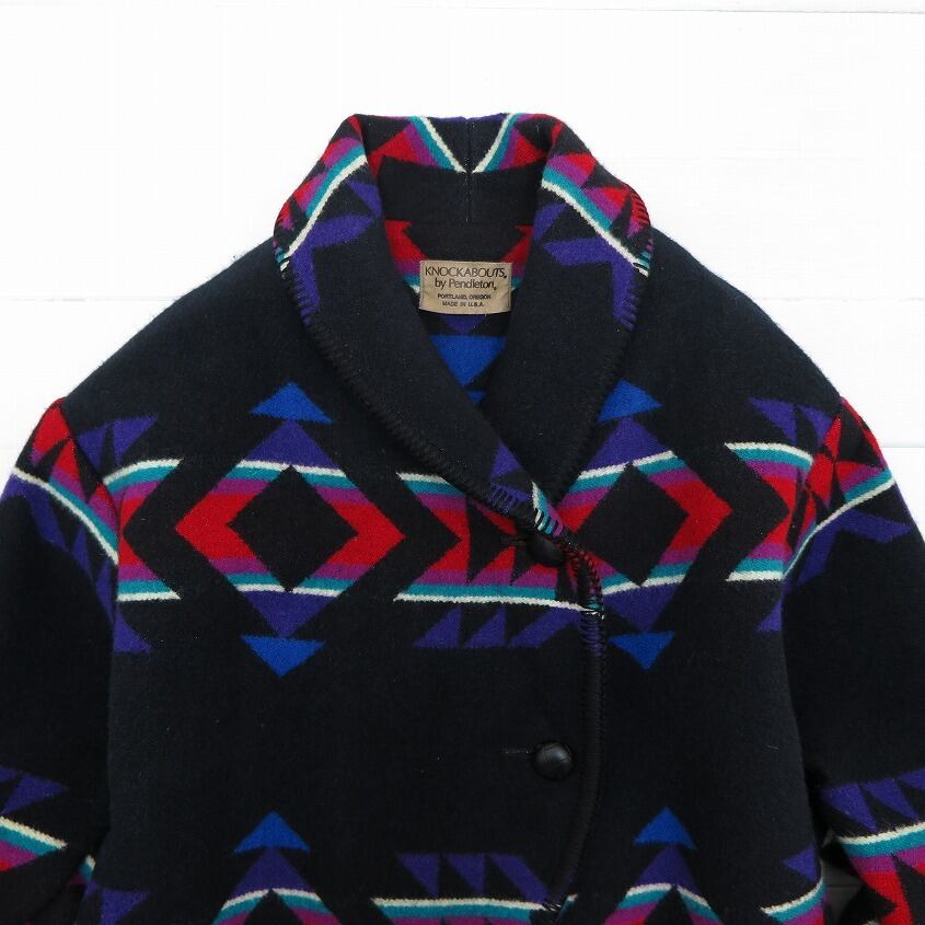 ペンドルトン knockabouts by pendleton ネイティブ柄 ウールジャケット USA製 リメイク レディース Mサイズ相当 |  REPRESENT ONLINESTORE powered by BASE