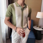 rock slim fit knit polo shirt 00145