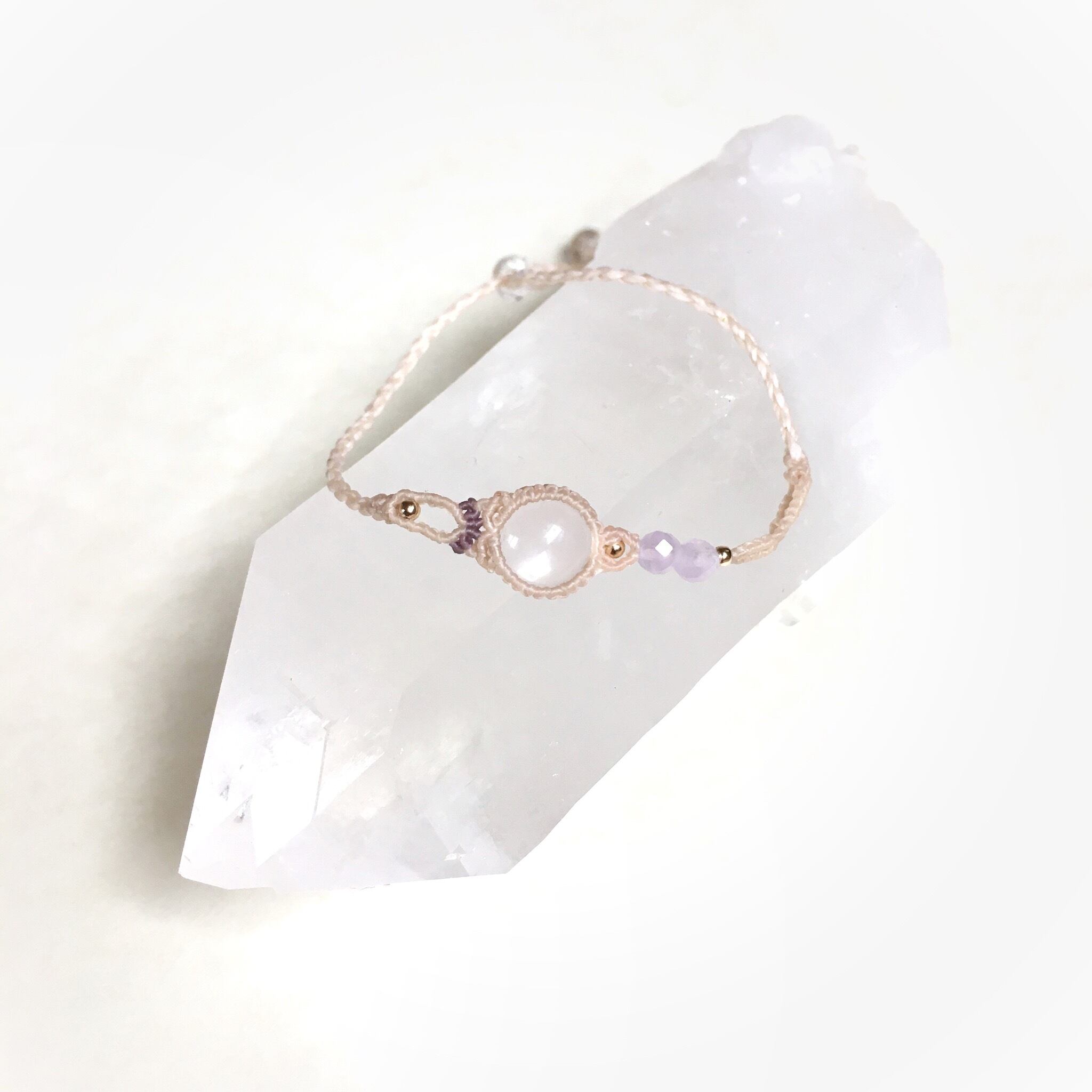 スタークォーツ macrame bracelet