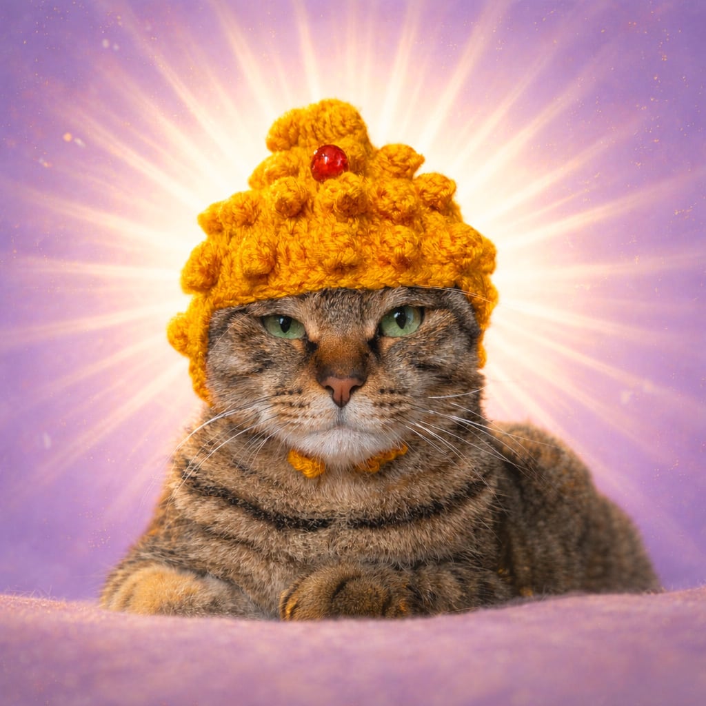 どんぐりアート♡猫帽子　紅葉狩りBIGオブジェ♡ ペット用「大仏ぼうし」犬 猫 被り物 コスプレ 帽子 ぬい活 | ネコノテ