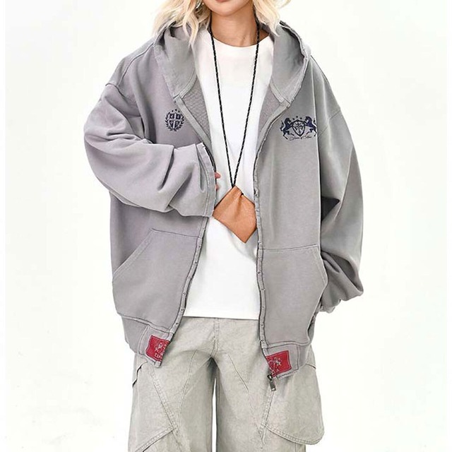 エンブレムミックスアーバンムードジップフーディ 2col   R01633