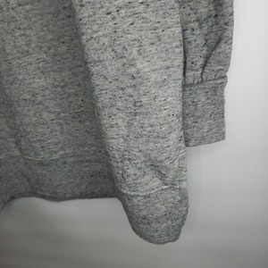 GAP　クルーネック　スウェット　裾スリット　トレーナー　霜降り　グレー