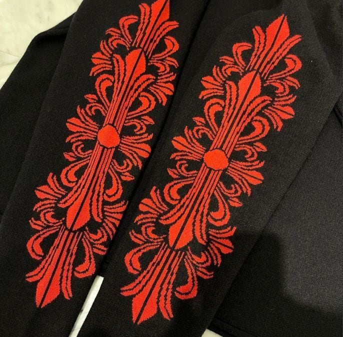 CHROME HEARTS クロムハーツ Y Not Cemetery Cross Patent Leather