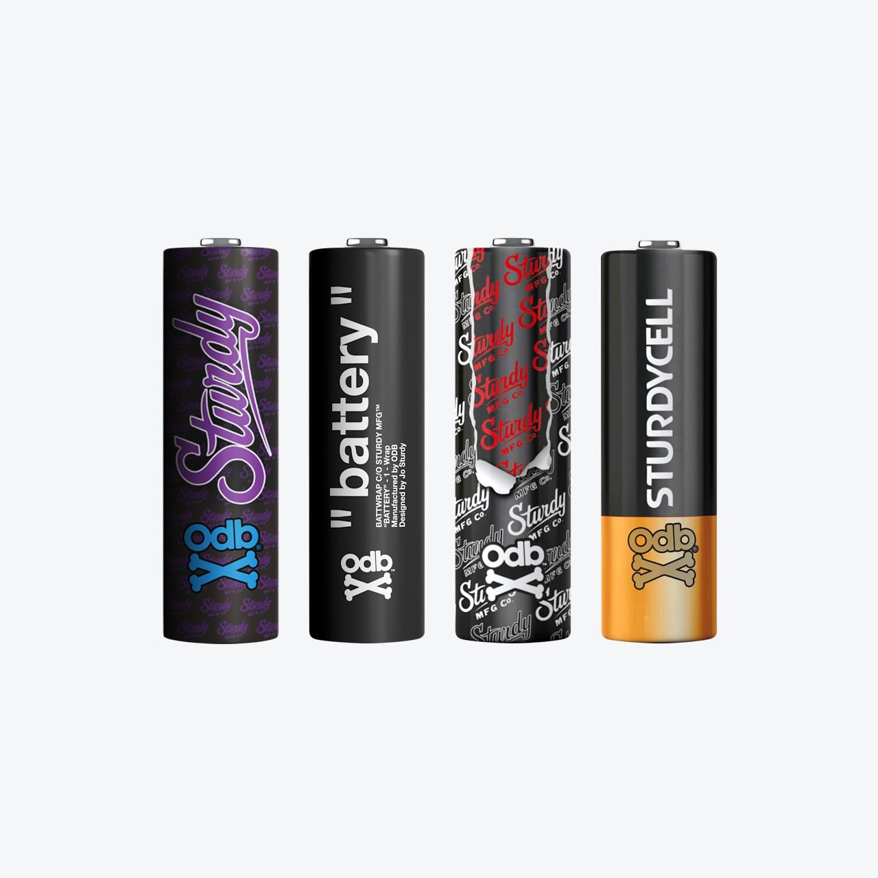 Sturdy x ODB 18650 battery wraps (4pcs) | Kirifuda.Tokyo