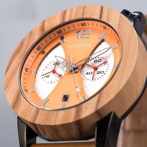 【BJ0109】[3atm] Wooden dial watch - Opposite Sector