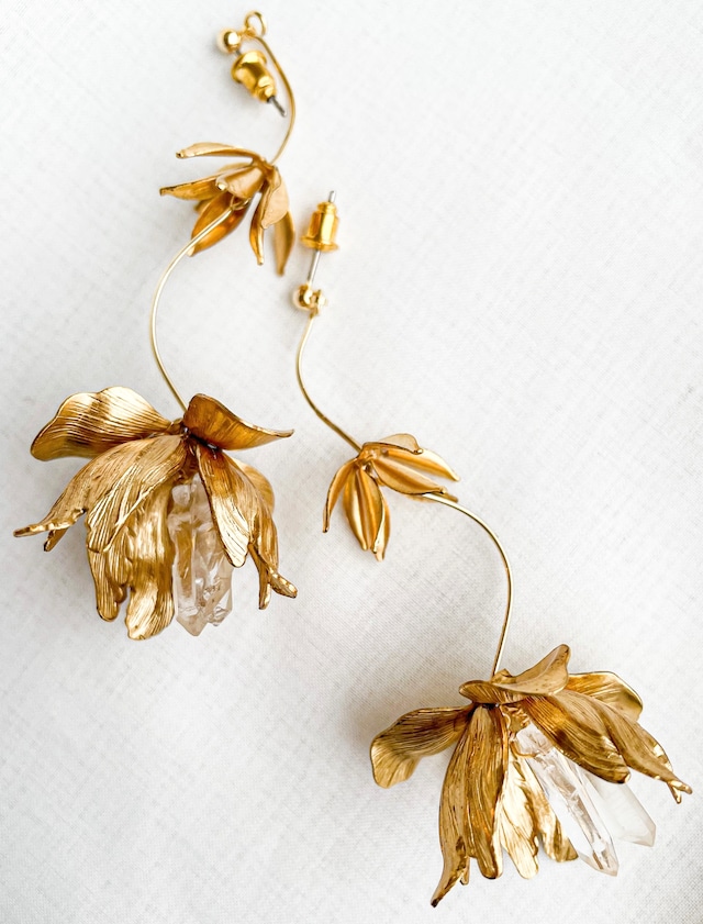 fuchsia pierce&earring