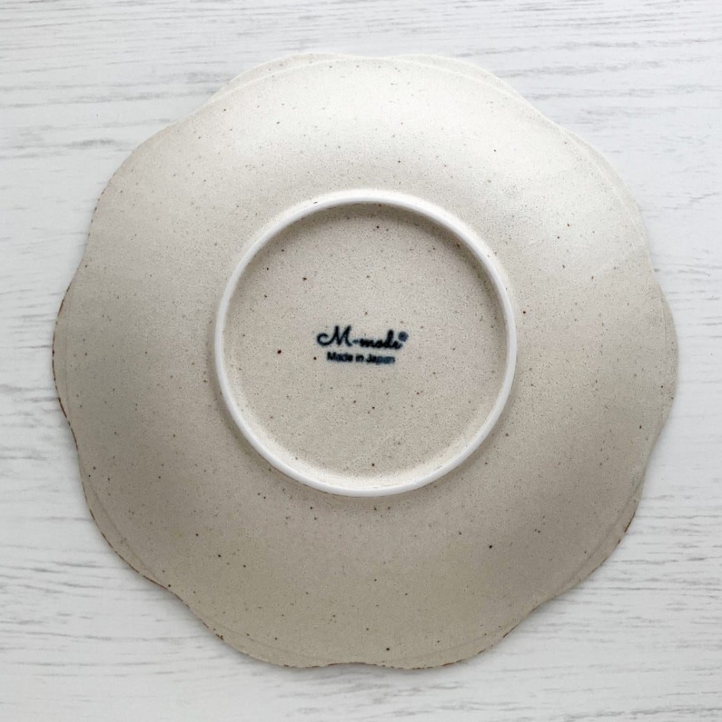 はなこまち 深皿 パスタ皿 21.5cmサイズ 白 | 京都のかわいい雑貨屋 