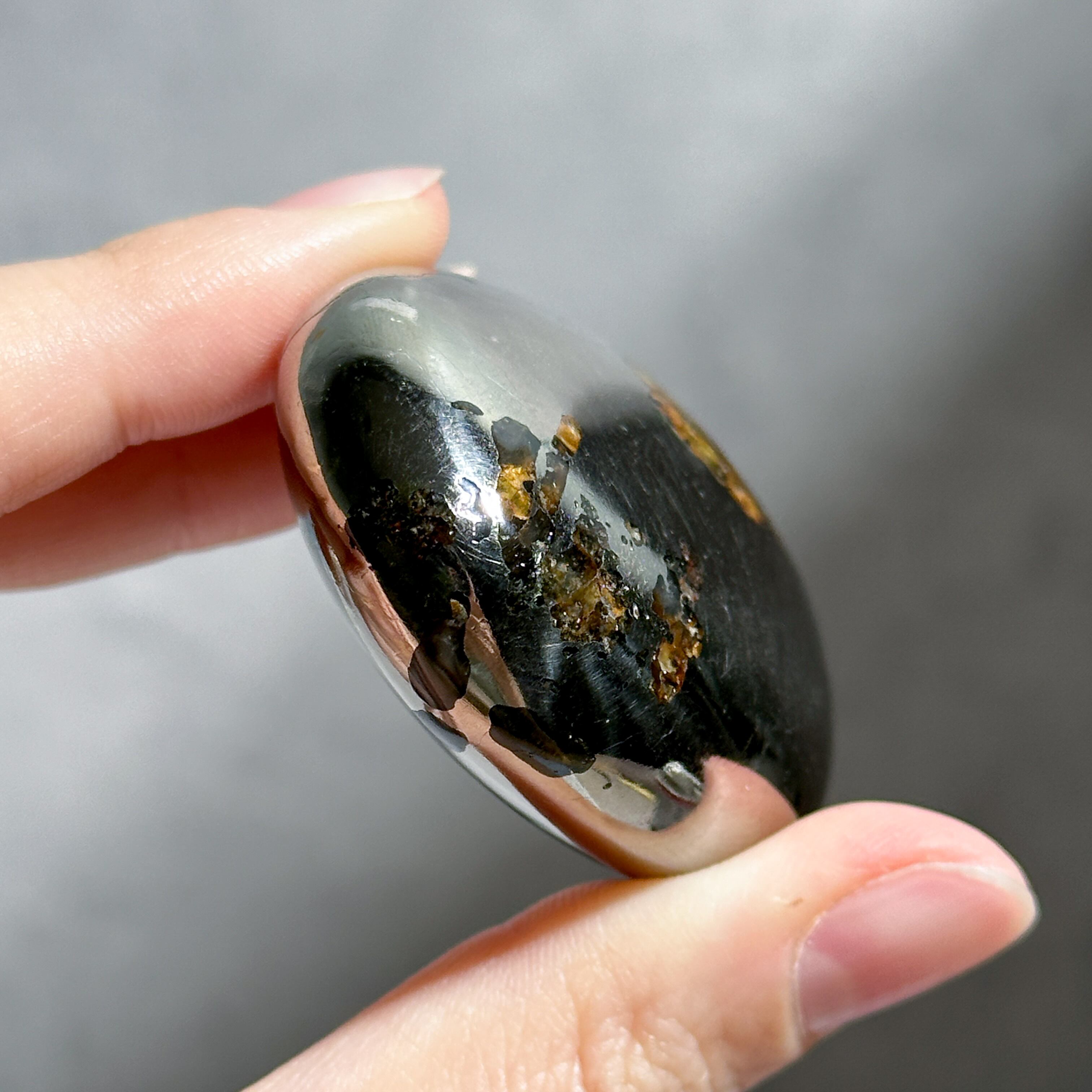 パイライト with クォーツ パーム25 ◇Pyrite with Quartz◇天然石