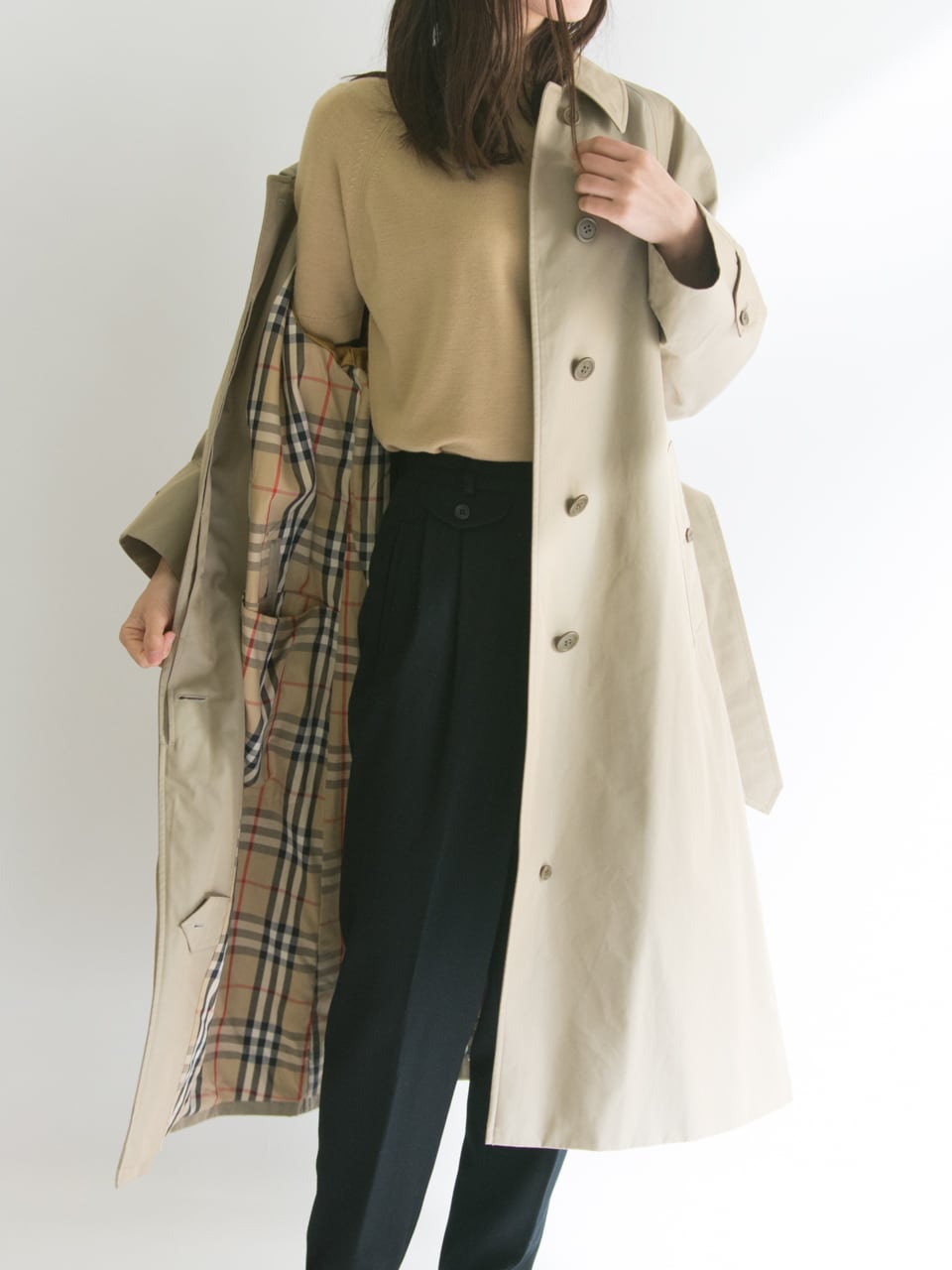 【Burberrys】80's Single trench coat（バーバリーズ シングルトレンチコート）1c