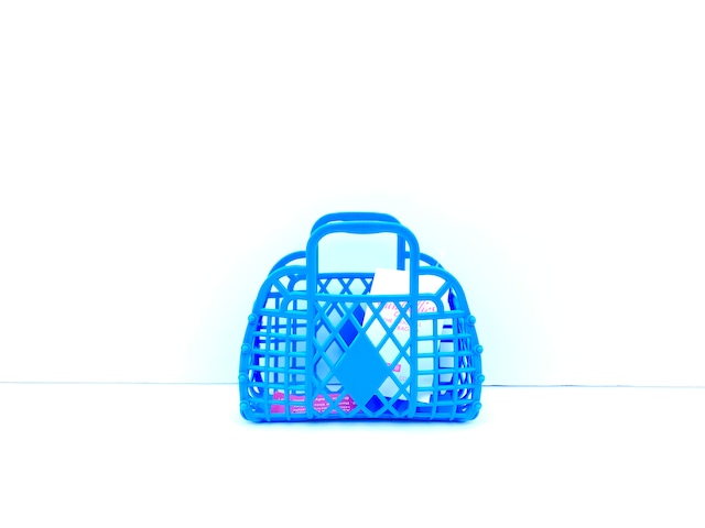 SunJellies(サンジェリーズ) バッグ BAG レトロ バスケット  (mini) ロイヤルブルー