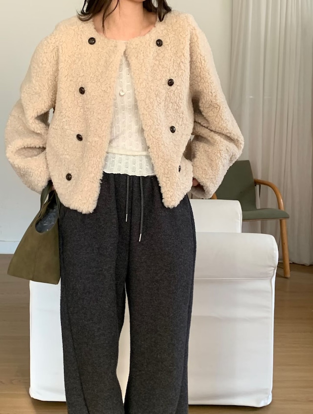 (予約) signature / Condie shearling mustang coat 2color