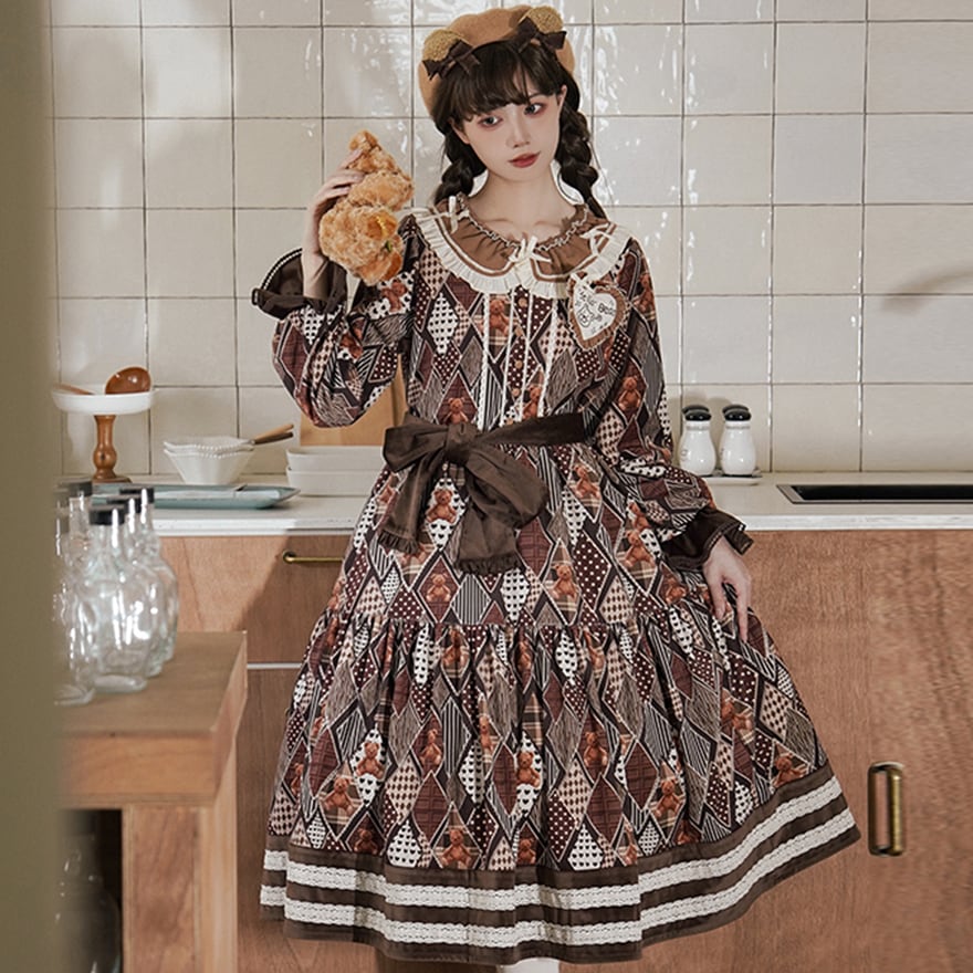 シャーリーテンプル♡スイーツ柄ワンピース スイーツ柄ワンピ シャーリーテンプル♡スイーツ柄ワンピース