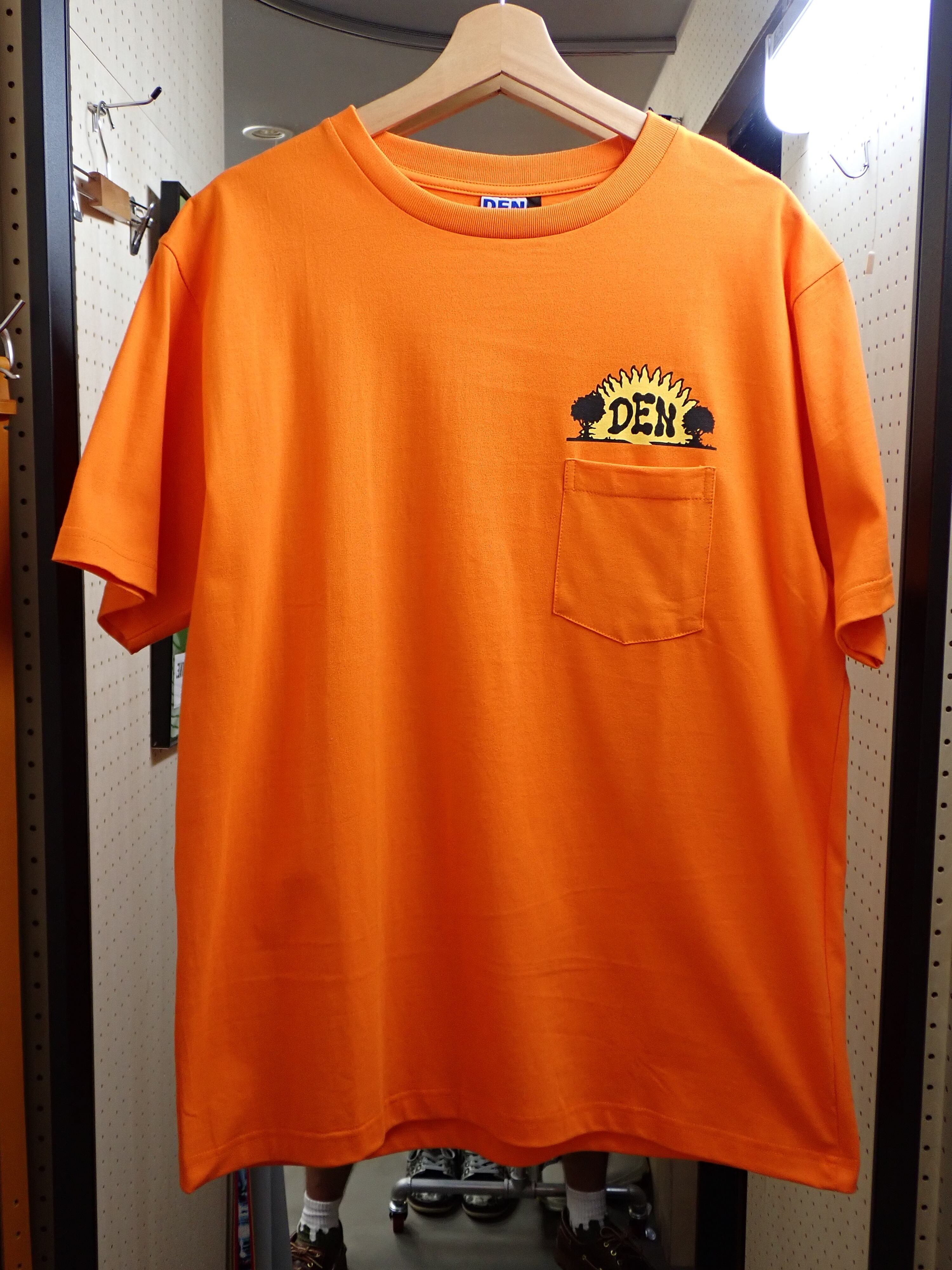 Sunset S/S Pocket T-Shirts Orange/ DEN SOUVENIR | ONTHEWAY STORE