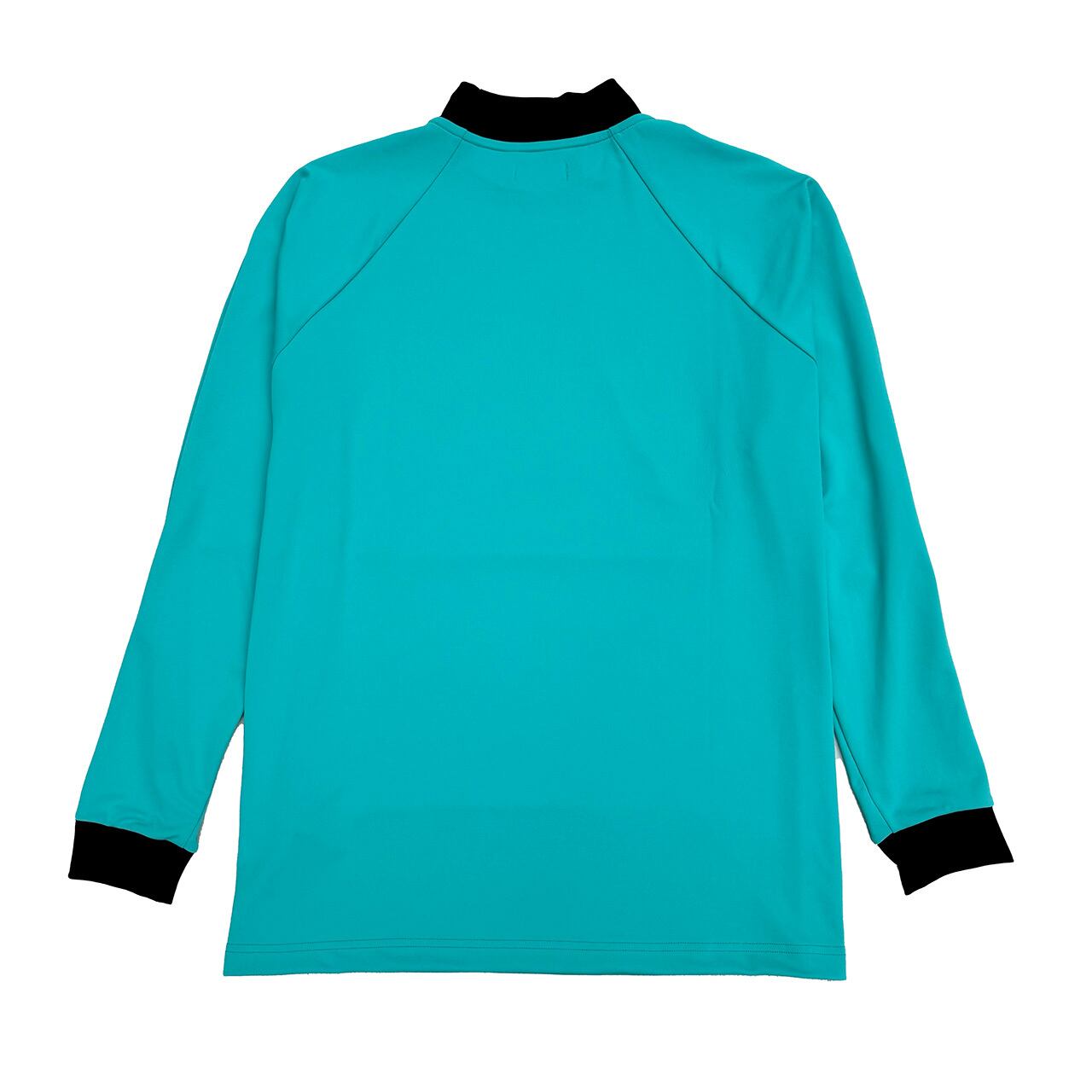 LOGO PRINT MOCK NECK L/S TEE -TURQUOISE / BLACK- | 8G SHOOT WEBSTORE