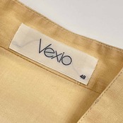 リネン100% Vexio バンドカラー 長袖シャツ 48/クリーム系 メンズ