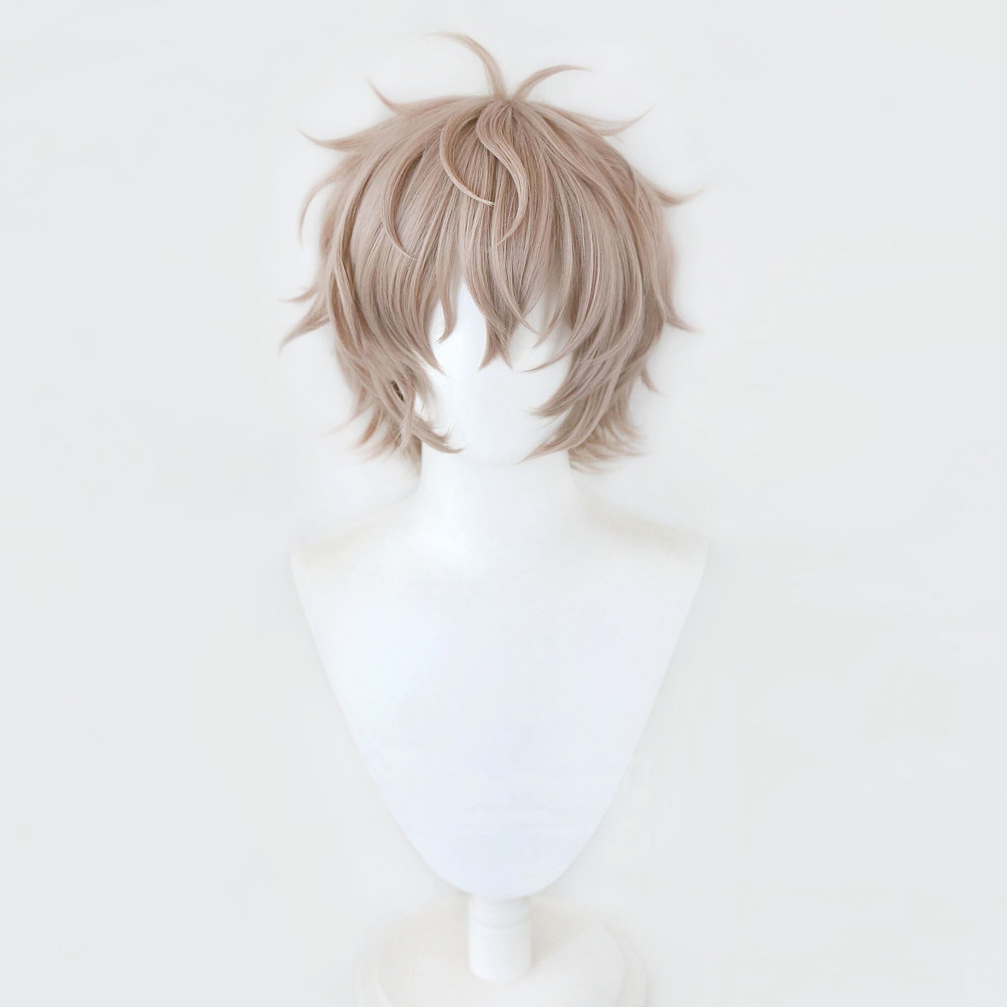 コスプレ耐熱ウィッグ アッシュ ブラウン ショートカット ウィッグ