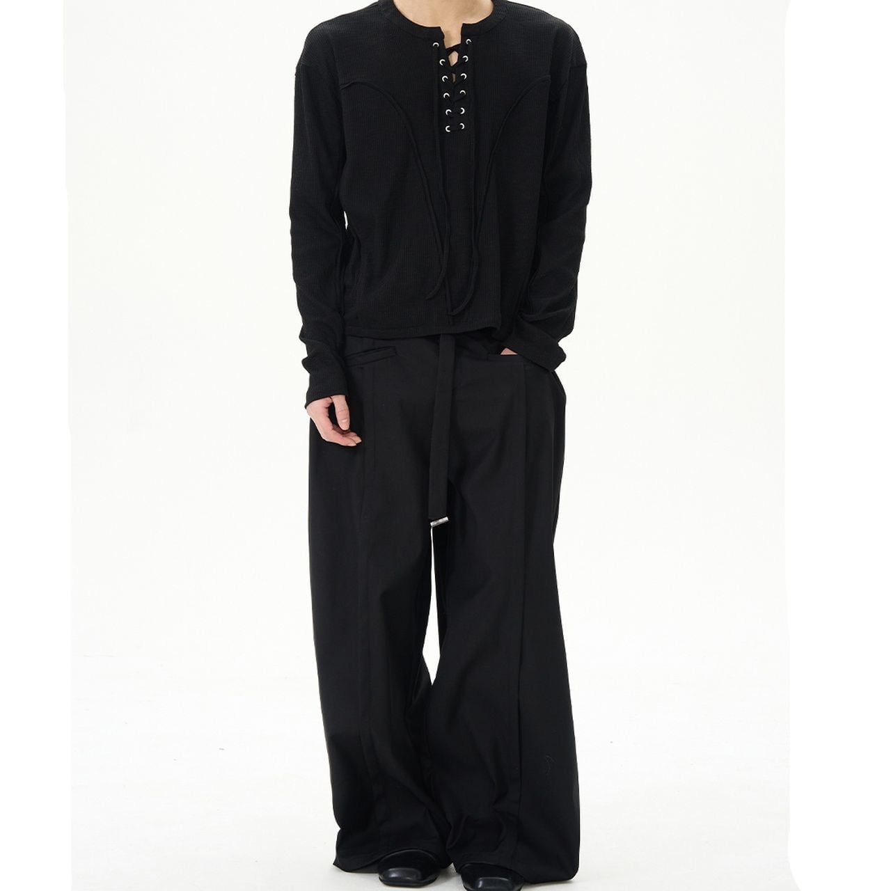 American retro style draped pants(MT1393)