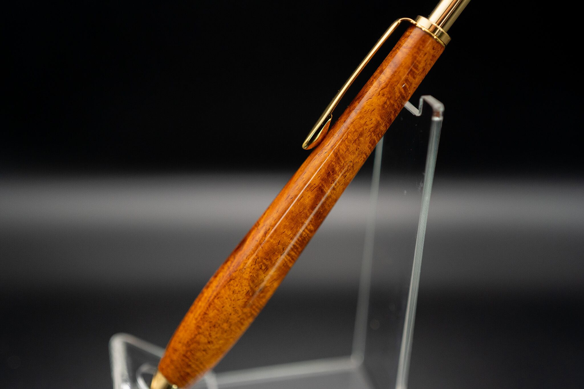 サイアミーズローズウッド　多色マイクロカーリー　万年筆　14金 21世紀最高峰の材】サイアミーズローズウッド マイクロカーリー