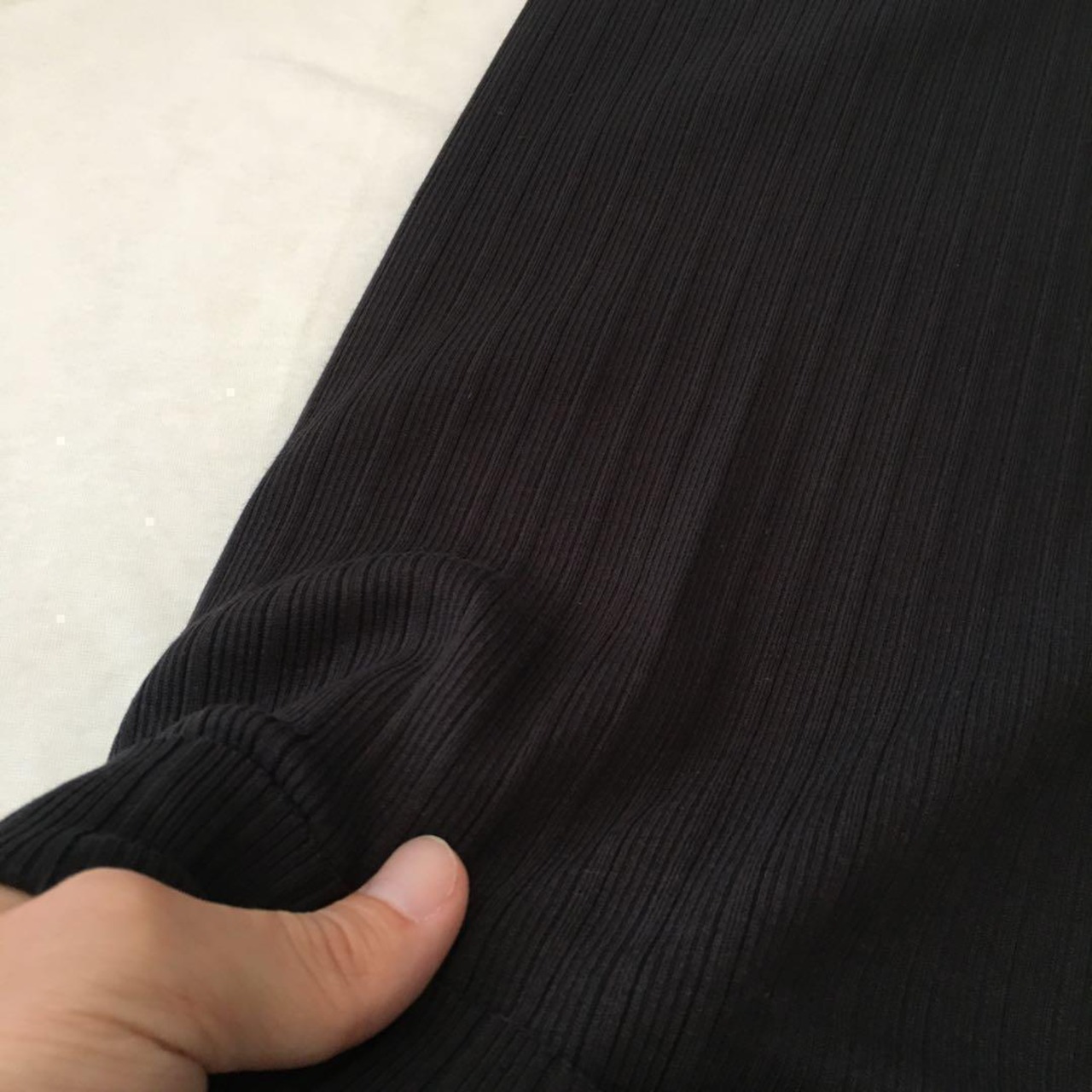 綿100%針抜きテレコニット生地-2ｍ-curl tricot　F8X/200H5649●