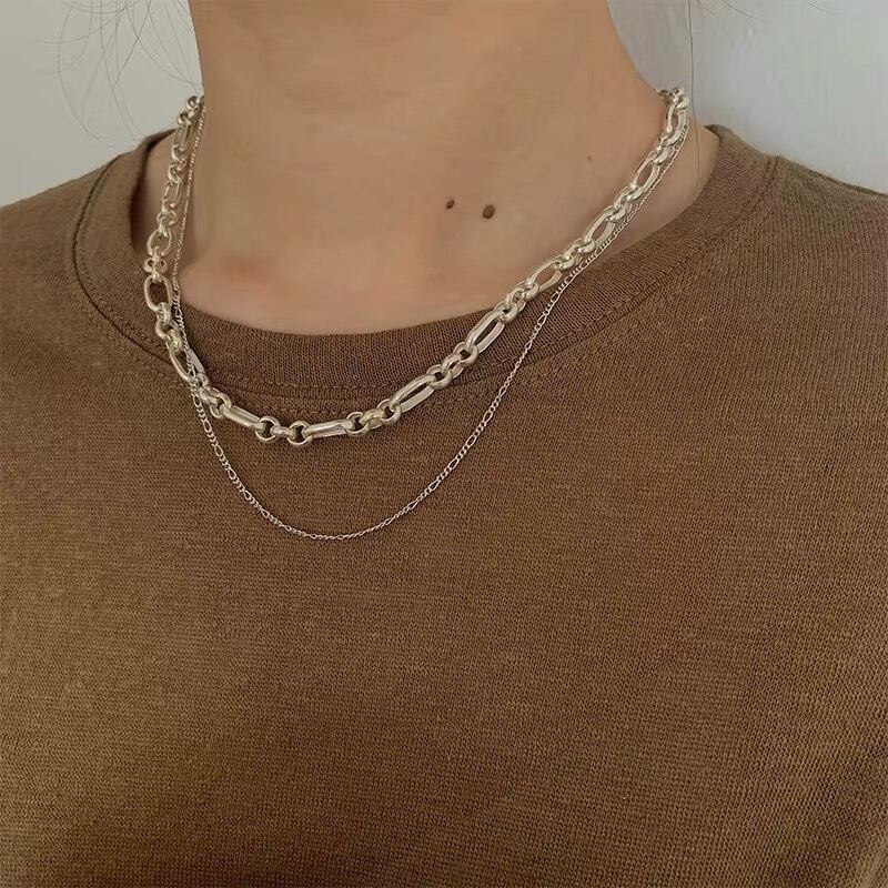 S925 Volume chain necklace | Na.moda