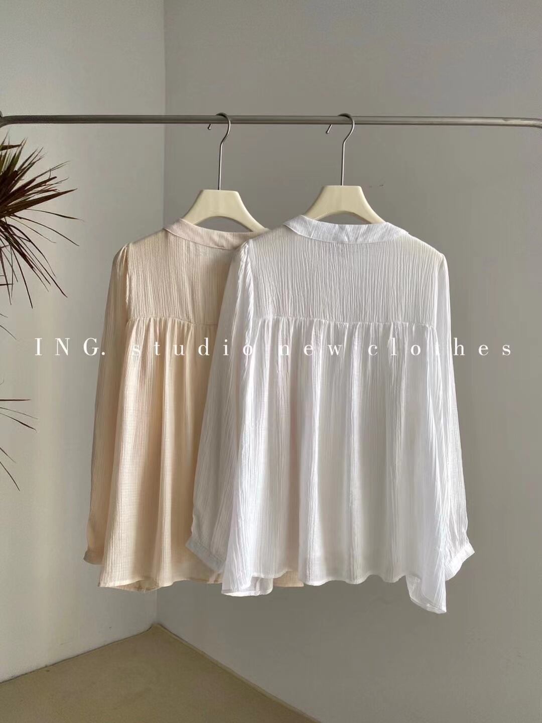 ピンタックブラウス　AJ2205-724